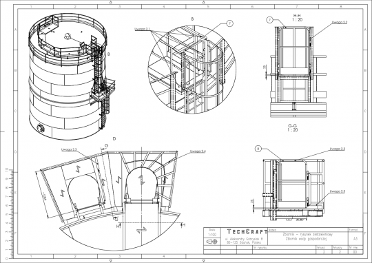 Grafika Water storage tank